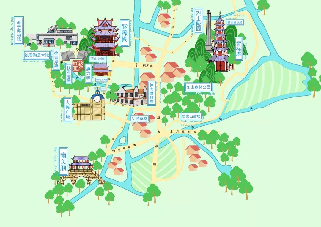 江西智能语音手绘导览地图系统